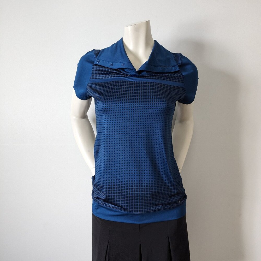 Nike Golf - Tour Performance - Dri-Fit Navy Golf Shirt w/ Cowl Neck - Size S
